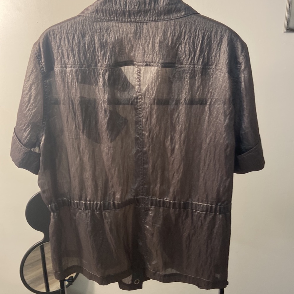 Chico’s Brown Metallic Jacket - image 3